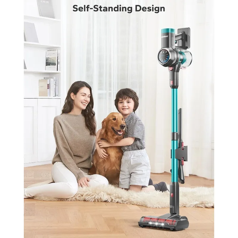 HOMPANY Cordless Vacuum Cleaner, 450W/35Kpa Stick Vacuum with  Self-Standing, Max 55 Mins Runtime, for Home with LED Screen - AliExpress