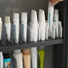3574 Wall-Mounted Non-Perforated Toilet Facial Cleanser Storage Rack Cosmetics Rack Mirror Cabinet Toothpaste Drain Holder 3