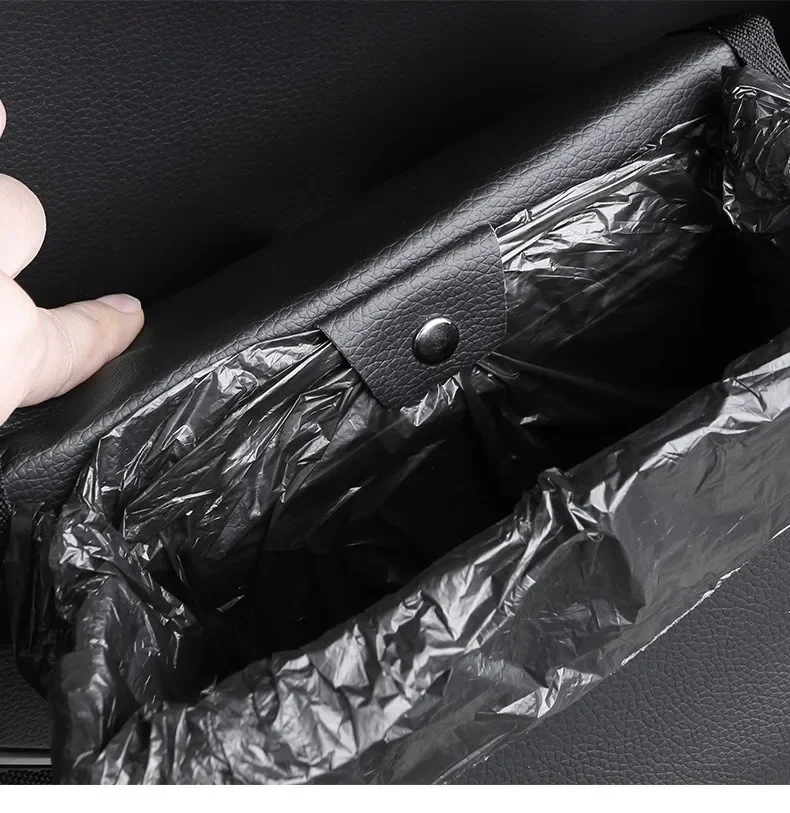 Car Trash Can – Foldable Car Storage Box & Seat Back Organizer Bag