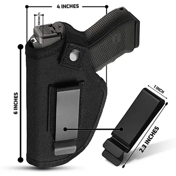 Fondina da Caccia Molle per Esterni in Nylon, Custodia Nascosta per Pistola Sig Sauer Beretta Kahr Bersa, Fondina IWB, Attrezzatura da Caccia