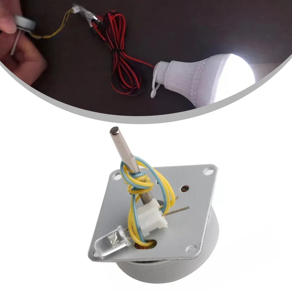 3V-24V Motor Electric Generator Classroom Home Experiments Metal Material Teaching Experiment 360-degree Rotation