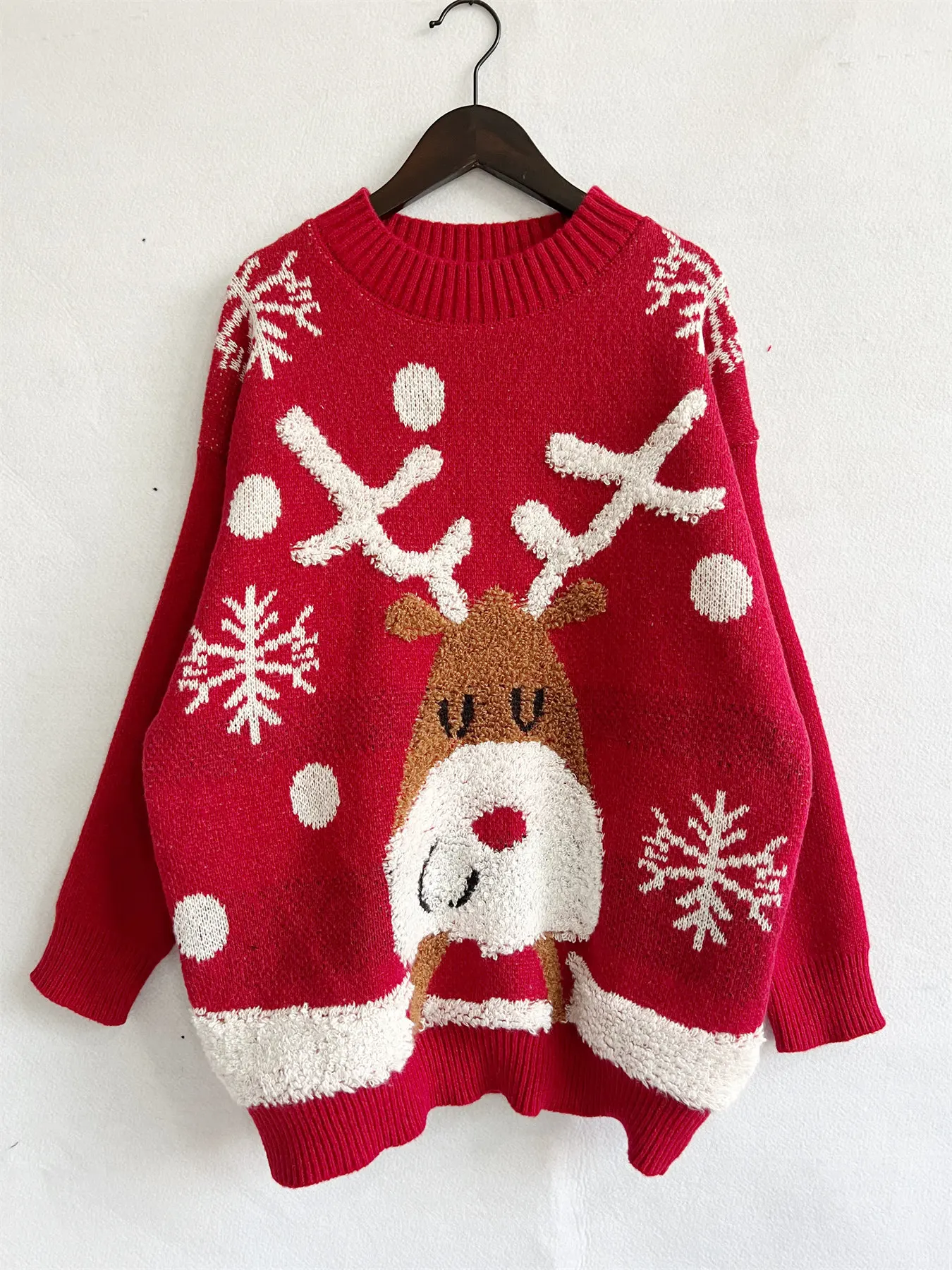 Pull Noël femme coupe large