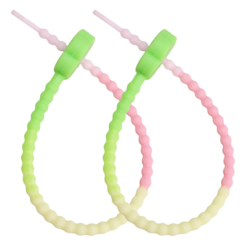 Vibrant Silicone Keychain with Decorative Lanyard