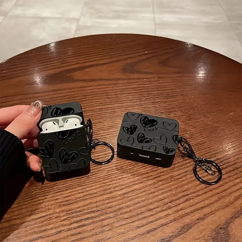 Black TPU Shockproof Case for Airpods Wireless Earphones