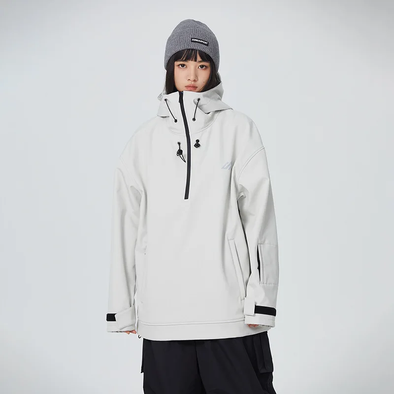SEARIPE Ski Hoodies Women Men Thermal Waterproof Windproof Warm Snow Jacket Snowboard Wear Winter Outdoor Sports Clothing Hooded