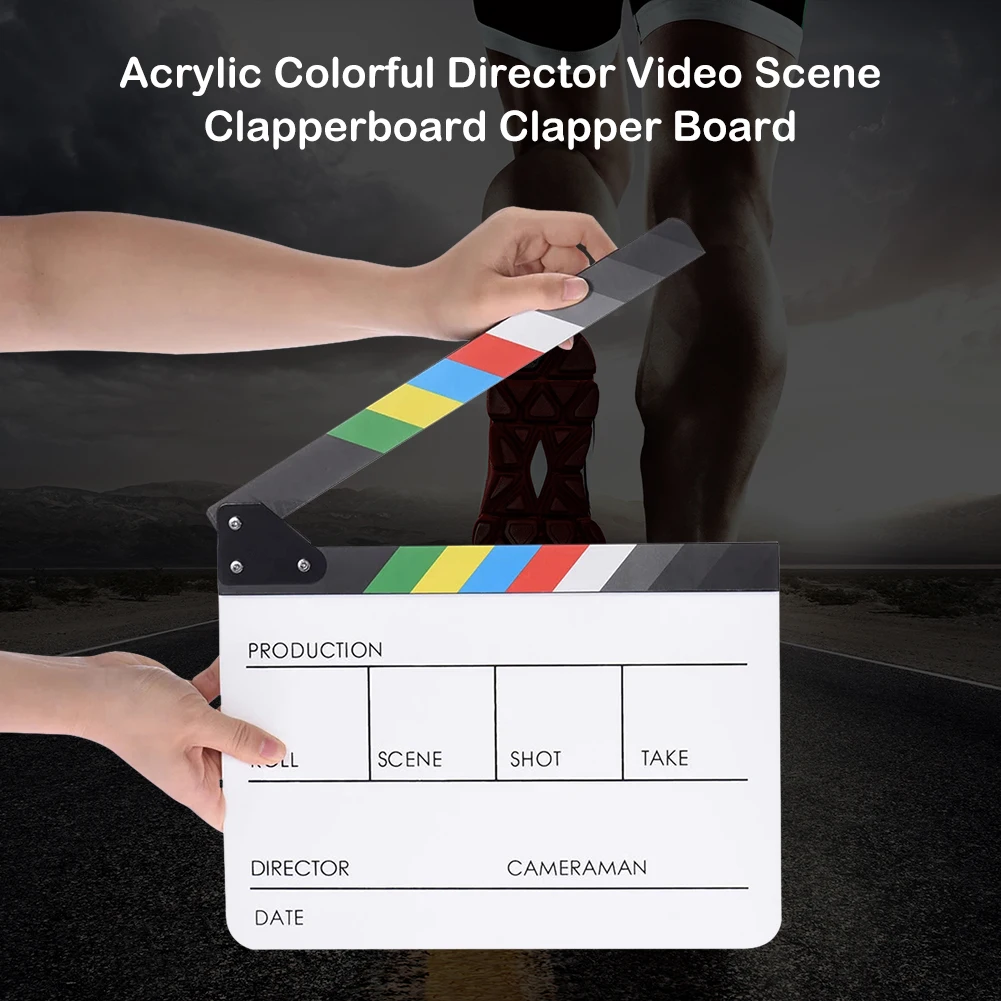 Film Clapper Board Director Video Scene Clapperboard Acrylic Dry Erase Movie Film Clapper