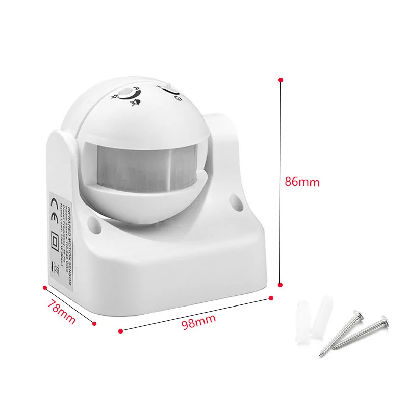 PIR Infrared Motion Sensor Switch 220V-240V Auto ON-OFF Light Led Sensitive Night Lamp smart switch,smart wall switch,smart light switch,wifi switch,smart wifi switch,motion sensor,human presence sensor,motion detector,wireless switch,light sensor switch