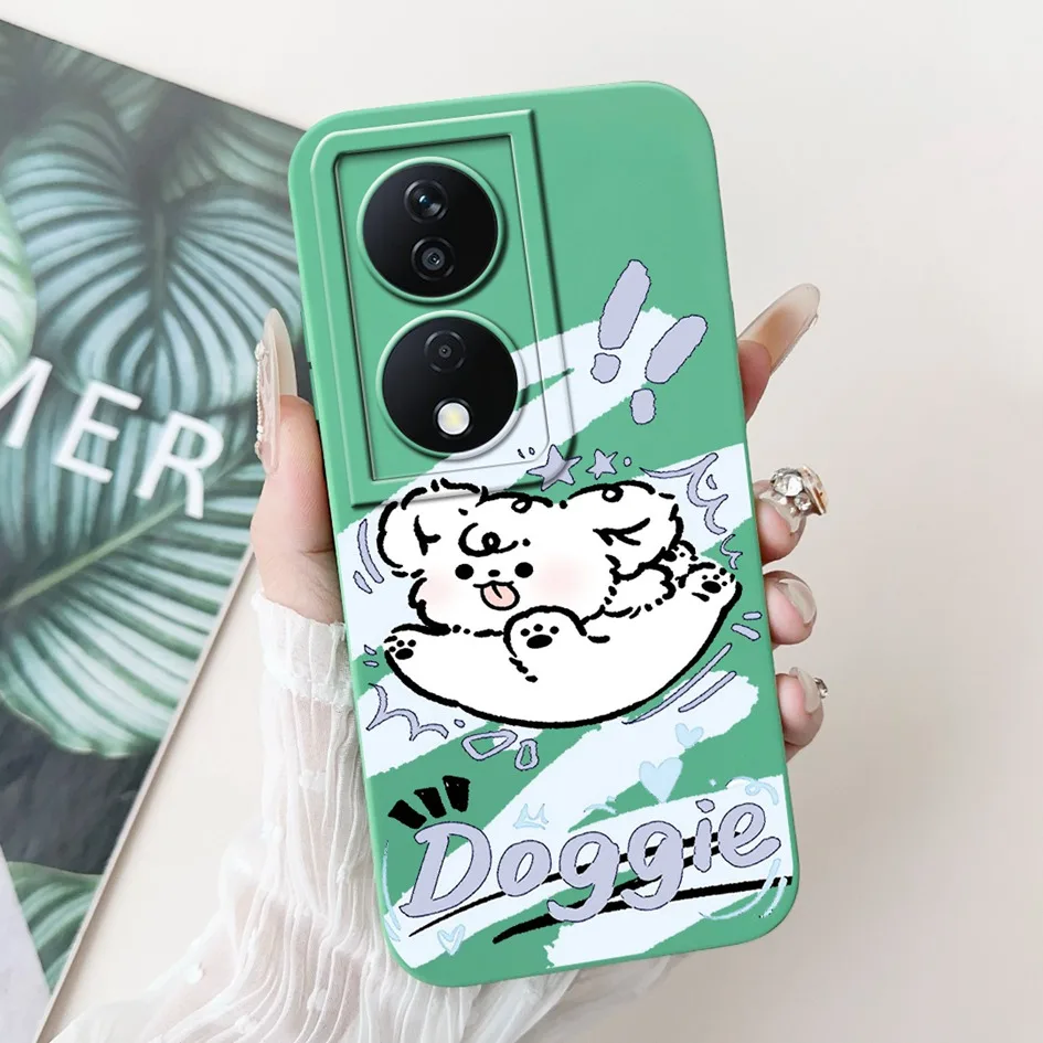 Cute Cartoon Astronaut Square Silicone Soft Case with Camera Lens Protection
