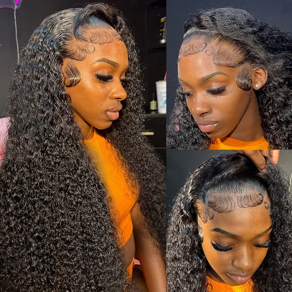 

13x6 Hd Lace Frontal Wigs 30 40 Inch Deep Wave Lace Front Wigs PrePlucked 360 Full Hd Lace wig 250 Density Brazilian Transparen