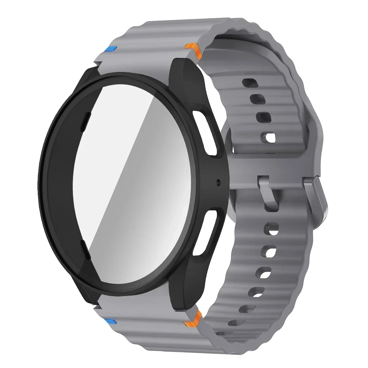Enhanced Silicone Sport Band with Case and Screen Protector
