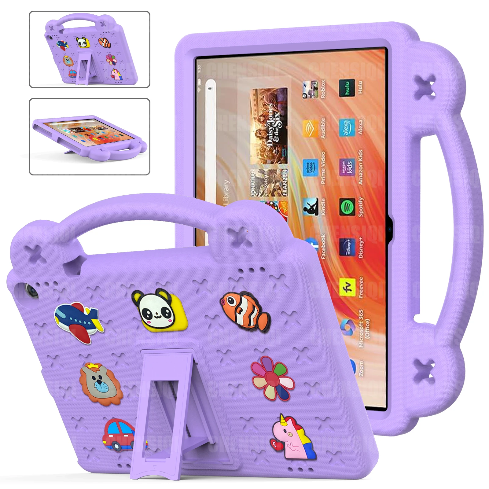 Per Amazon Fire Hd 10 2023 Custodia Per Bambini Da 10.1 Pollici Custodia Protettiva Portatile In Eva Antiurto Per Fire Hd 10 (10 Plus) 2021