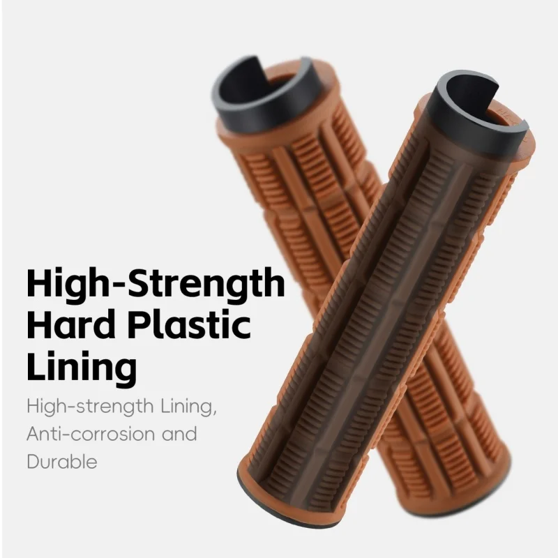 WEST BIKING Anti-Slip Bicycle Handlebar Grips TPR Lightweight Shock-Absorbing MTB Handle Bar Covers 22.2mm Universal Bike Grips