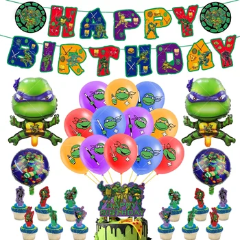 Turtle Hero Birthday Party Set 1