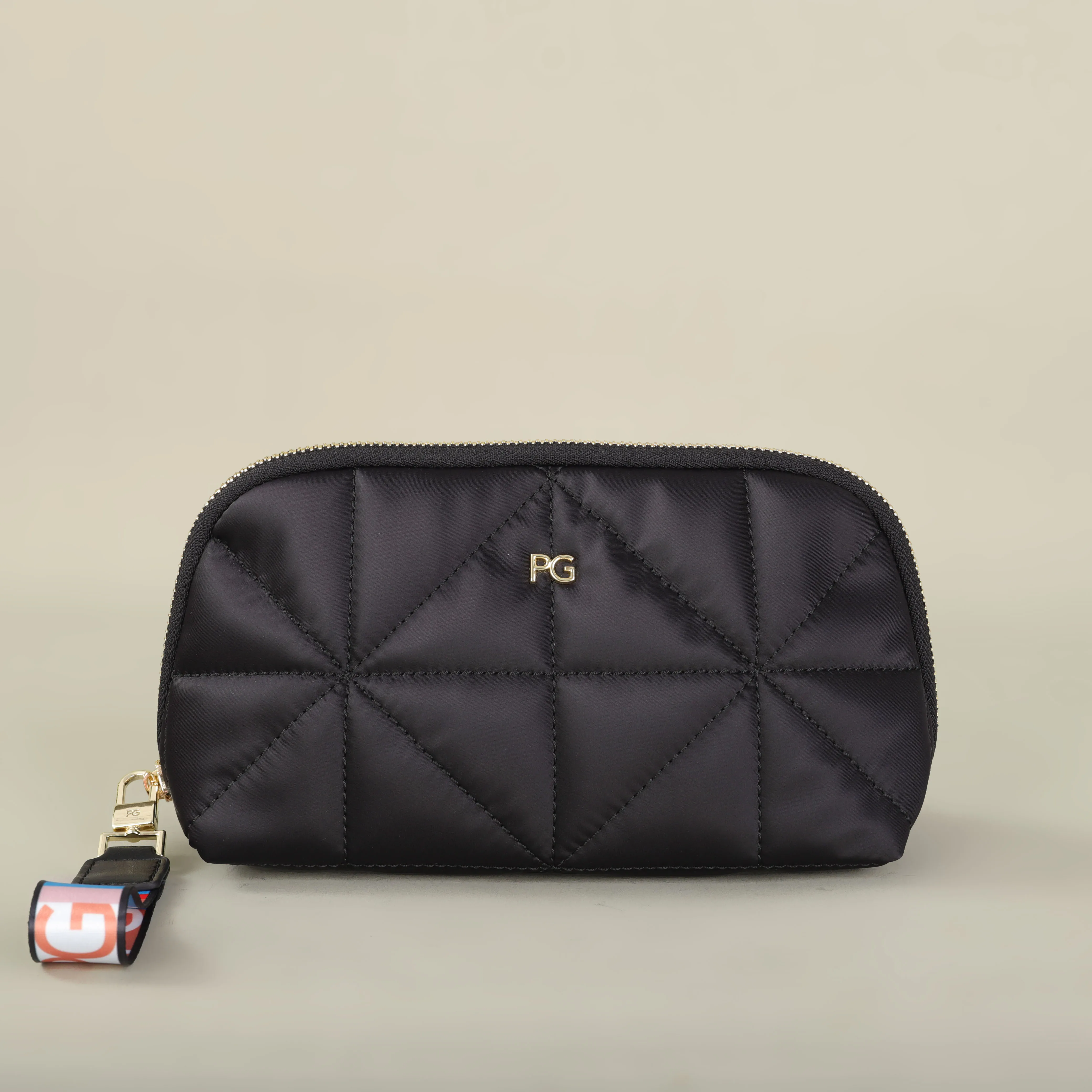 Lightweight nylon folding handbag side view