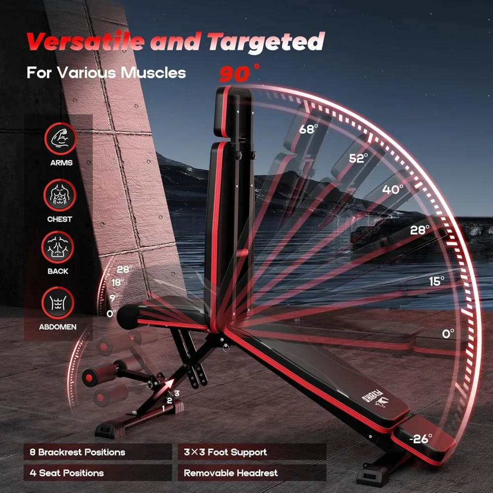 Foldable Adjustable Exercise Bench 5