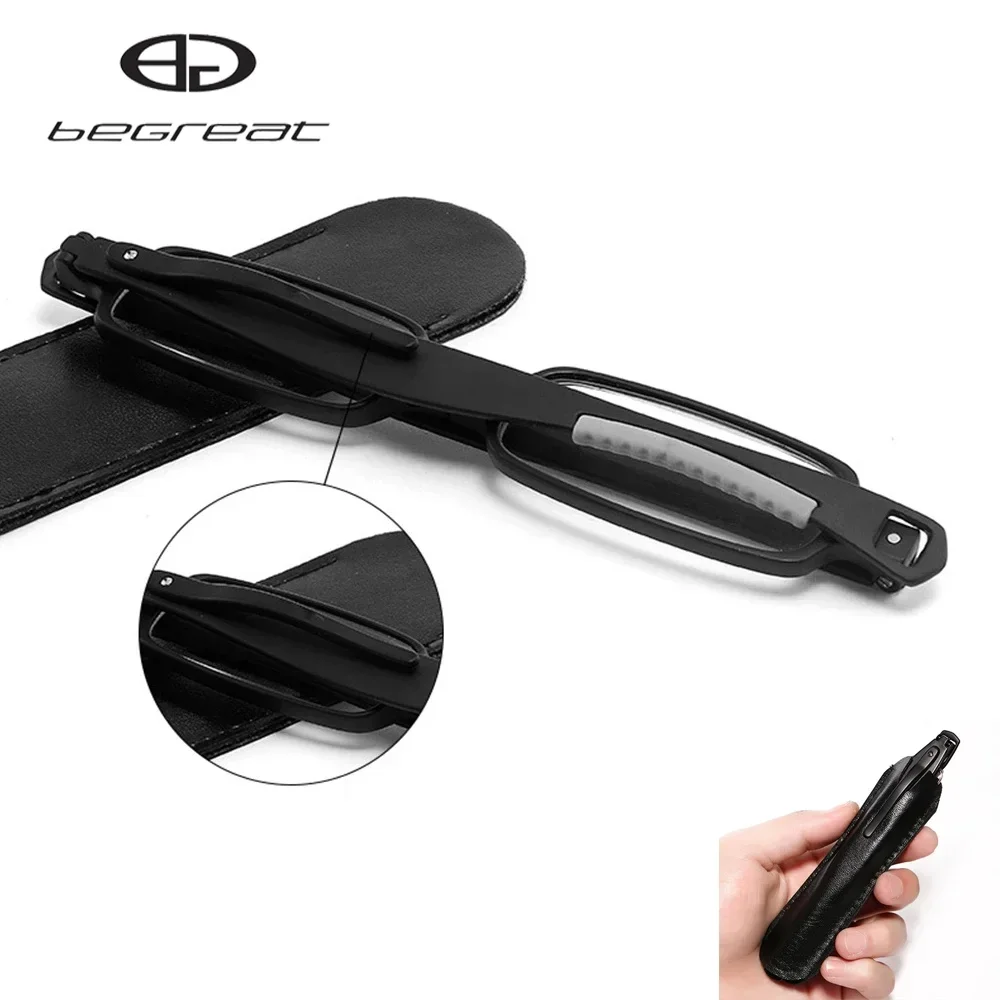 

BEGREAT вращение на 360 градусов очки для чтения TR с чехлом 1,0 1,5 2,0 2,5 3,0 с изображением сисветильник