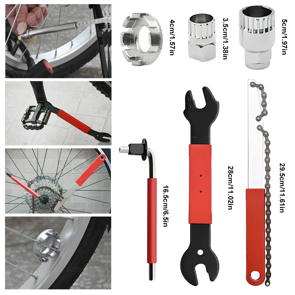 Fahrrad-Reparatur-Werkzeugsätze, 44-in-1-Werkzeugkasten, professionelles Wartungs-Service-Werkzeugset, Fahrrad-Werkzeuge, MTB, Rennrad-Reparaturwerkzeuge – Detail 6