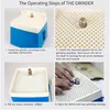 Portable Mini Stained Electric Grinder 220V Diamond Glass Art Glass Grinding Tool Stone Grinding Polishing Machine Water Grinder 2