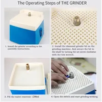 Portable Mini Stained Electric Grinder 220V Diamond Glass Art Glass Grinding Tool Stone Grinding Polishing Machine Water Grinder 2
