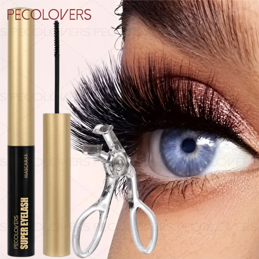 2er-Set Schwarze 3D-Mascara – wasserfest, langanhaltend, klumpt nicht, für dichte Wimpern_voghion.com