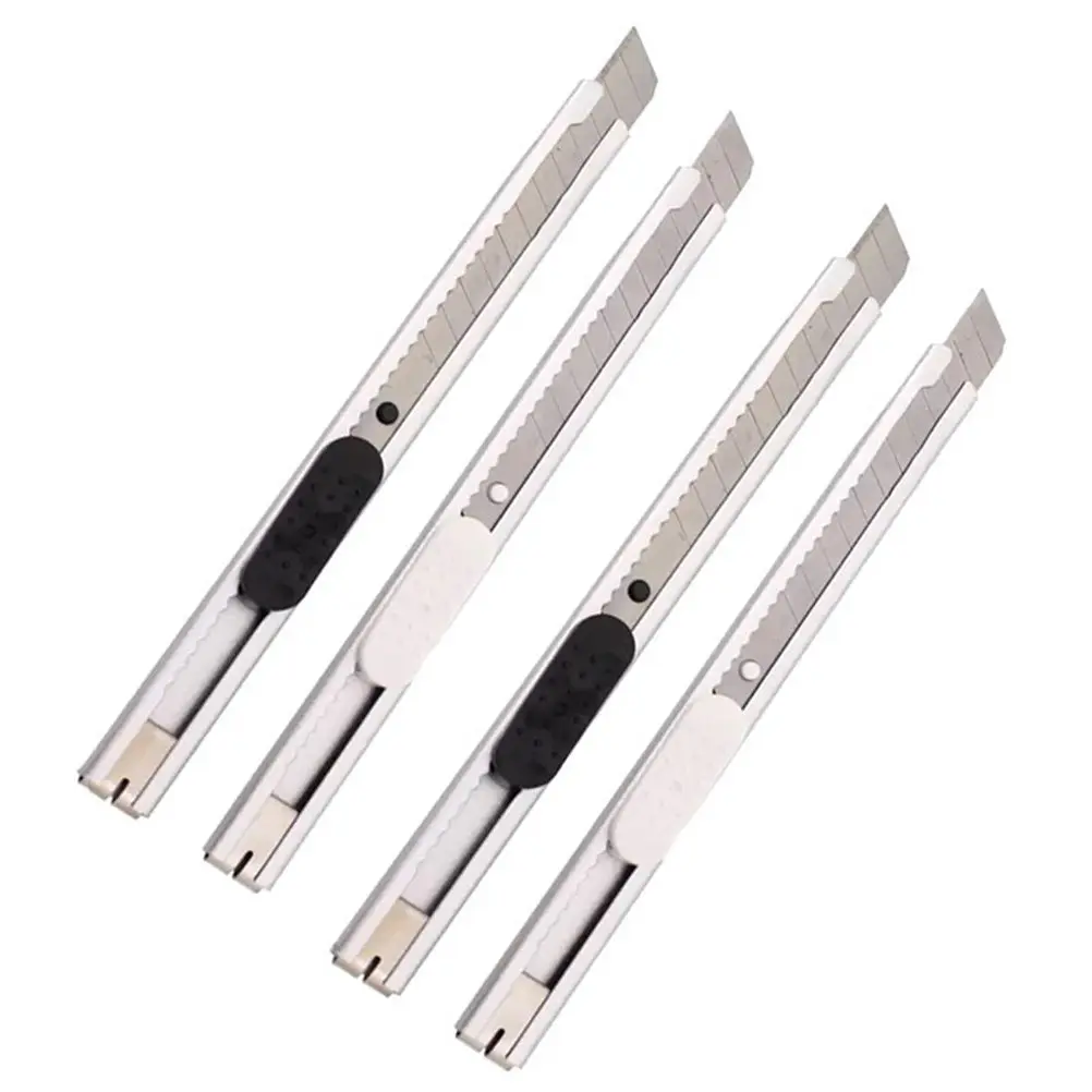 4Pcs 강력한 금속 종이 커터 다목적 개폐식 사용 종이 판지 플라스틱 절단을 위한 창의적인 디자인