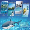 Rc Shark Toy Remote Control Animals Simulation Submarine Toy Whales Waterproof Bathtub Pool Electric Toys for Kids Boys Gift 5
