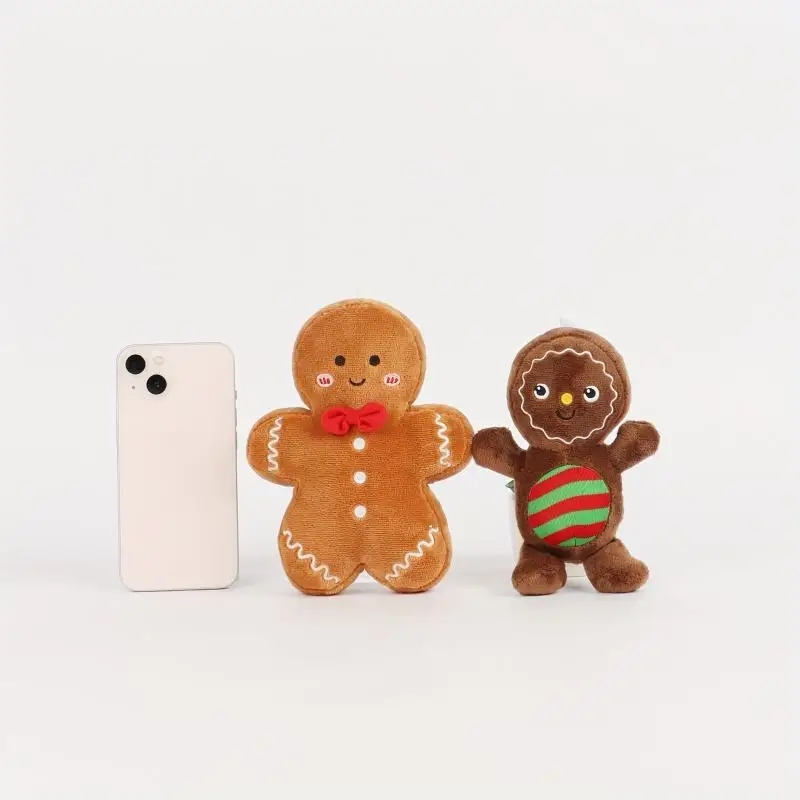 2/1PC Ginger Bread Plush Toy Stuffed Caramel Chocolate Gingerbread