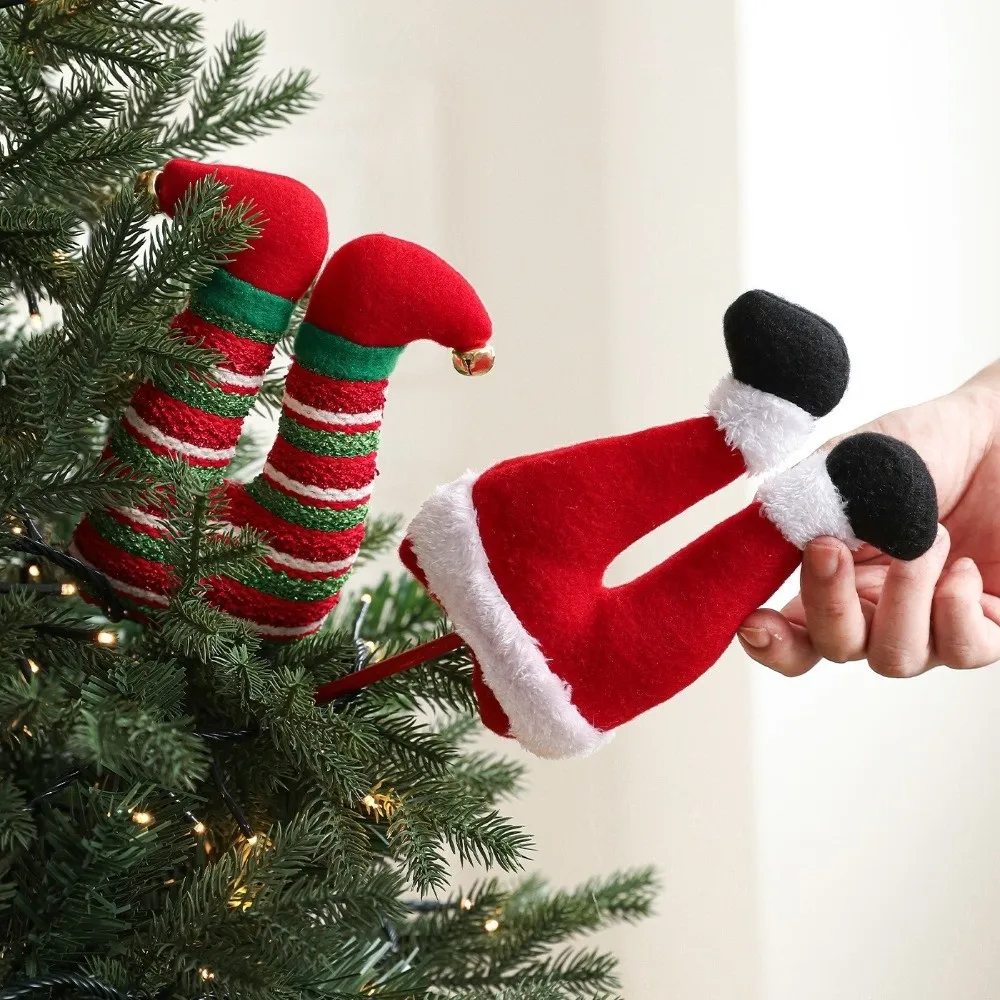 Christmas Elf Legs Doll Cloth Decorations