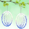5Pcs Sublimation Wind Spinner Blanks 3inch/4inch Aluminum Hanging Wind Spinner with Hooks Double-Side Wind Powered Outdoor 5