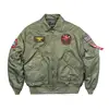 TOP GUN CWU-45P Plus Size Waterproof Outdoor Motorcycle Puffer Black Bomber Varsity Jacket Men Womens Thick Winter Coat 2