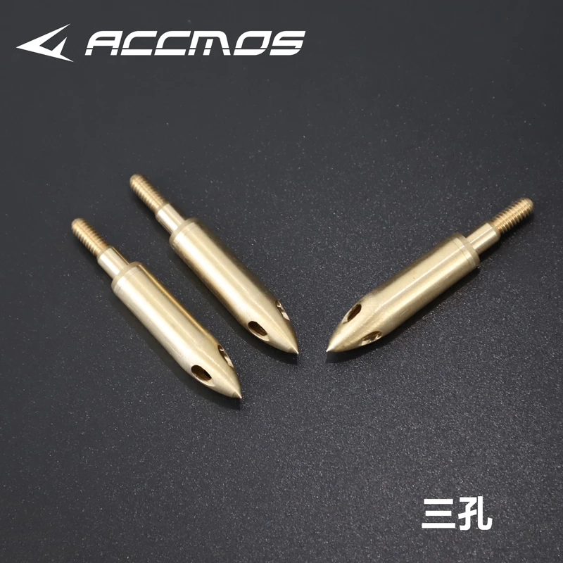 Description Picture 4 of item3/6pcs ID6.2mm Gold Whistle Broadhead Copper Arrowheads Arrow Point Tips For Arrow shaft DIY Accessory
