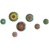 Ceramic Decorative Hanging Plate Wall Decoration Bohemian Moroccan Auspicious Festive Hanging Plate Wall Haning Plate ZD949 6