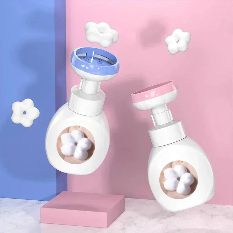 Flower Shape Foam Pump PE Plastic Bottle 250ML Hand Soap Dispenser Bottle