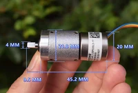 Mini Full Metal Planetary Gearbox Gear Stepper Motor 2-Phase 4-Wire 22mm Precision Reducer Stepping Motor step angle 0.4 Degree - Image 3