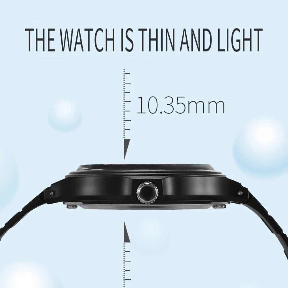 SYNOKE Men Women Analog Watch with Black Resin Band 4