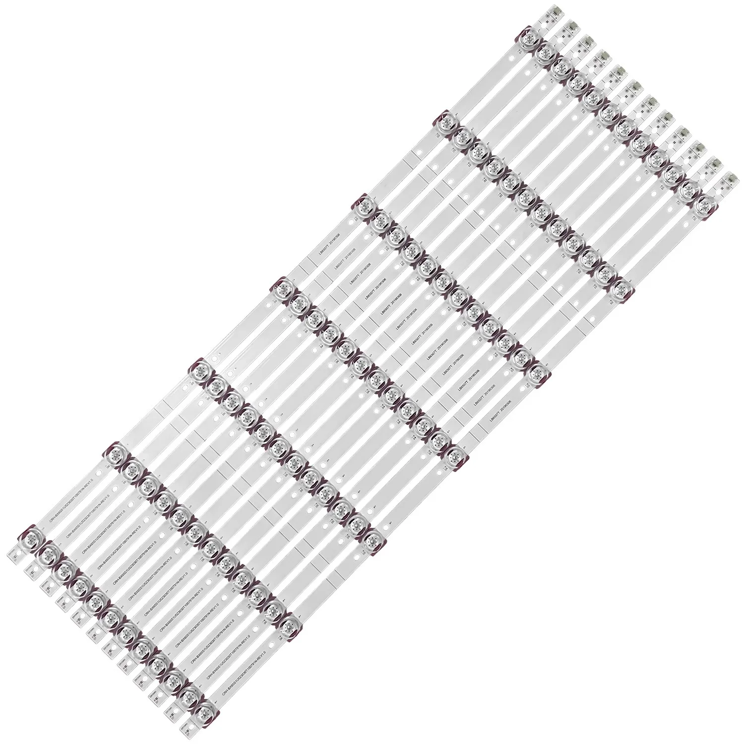 10PCS 3VLED 백라이트 스트립 7램프 65R6E 65R6000FM HE659ZF LB6507T CRH-BX65S1U523030T100791N HD650S1U71-K1