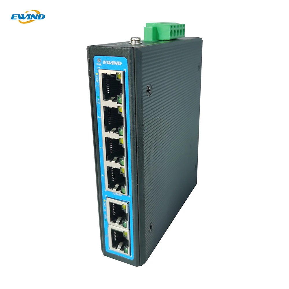 Ewinner-industrial Ethernet Switch Ethernet Switch Portas Rj45 Port Rede Switch para Câmera ip Wireless ap Portas 10 100m - Imagem 6