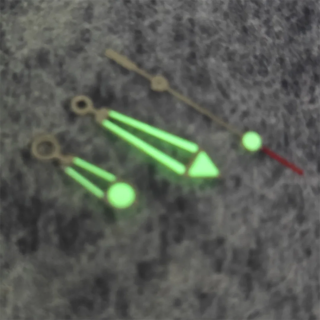 Watch Accessories NH35 Watch Hands Skeleton Green Luminous Watch Hands Modified Accessories Fit NH35/ NH34/ NH36/ 4R/ 7S/ NH70 Movement