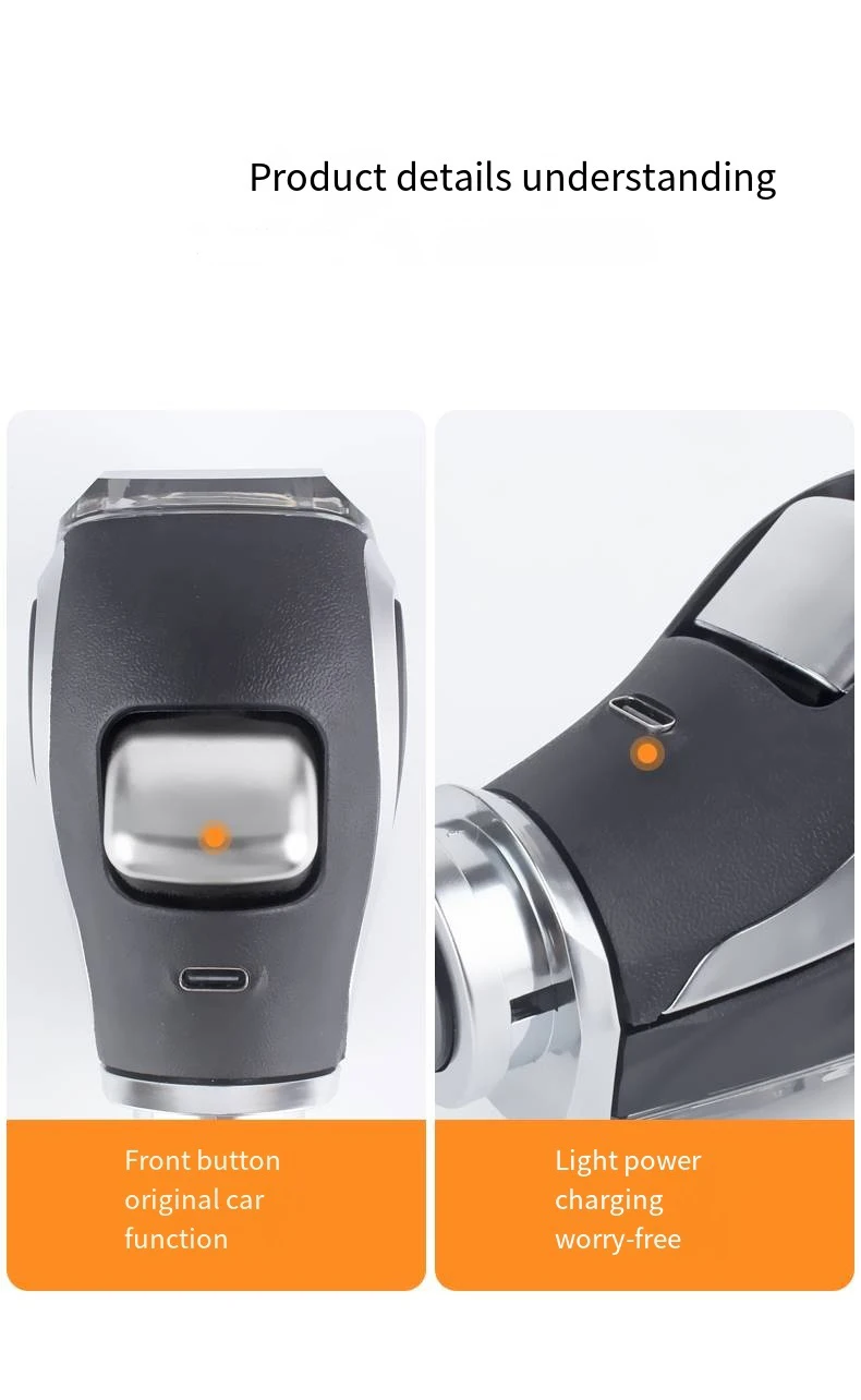 Seven color light crystal shift knob suitable for Lexus 25 crystal gear head car
