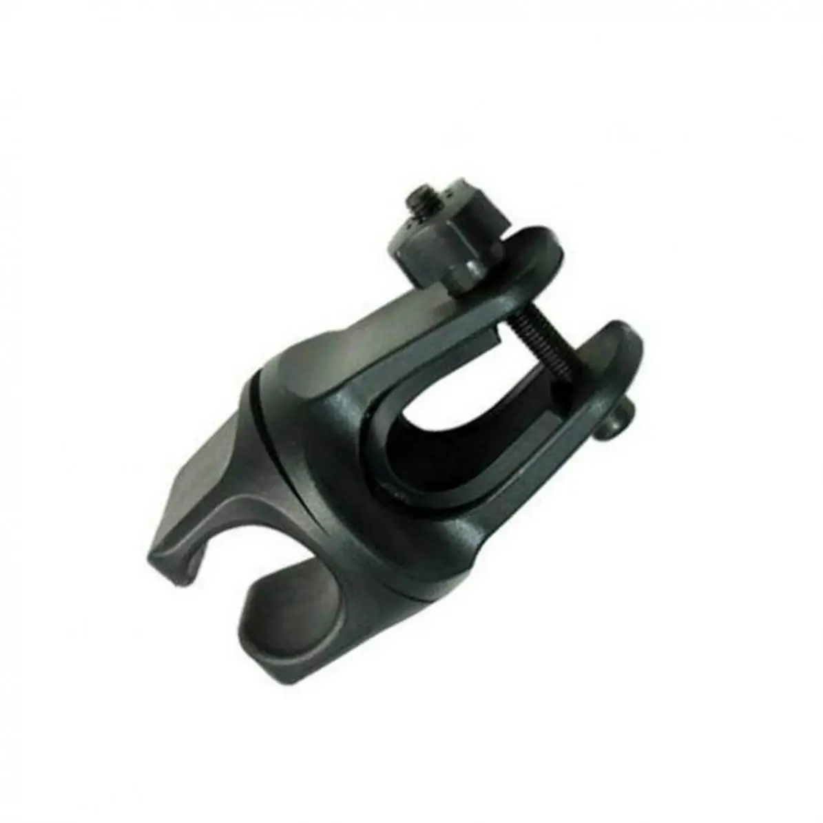 360 Swivel Pedestal Cycle Bike Front Mount LED Headlight Holder Clip Rubber for 20-26mm Diameter Flashlight