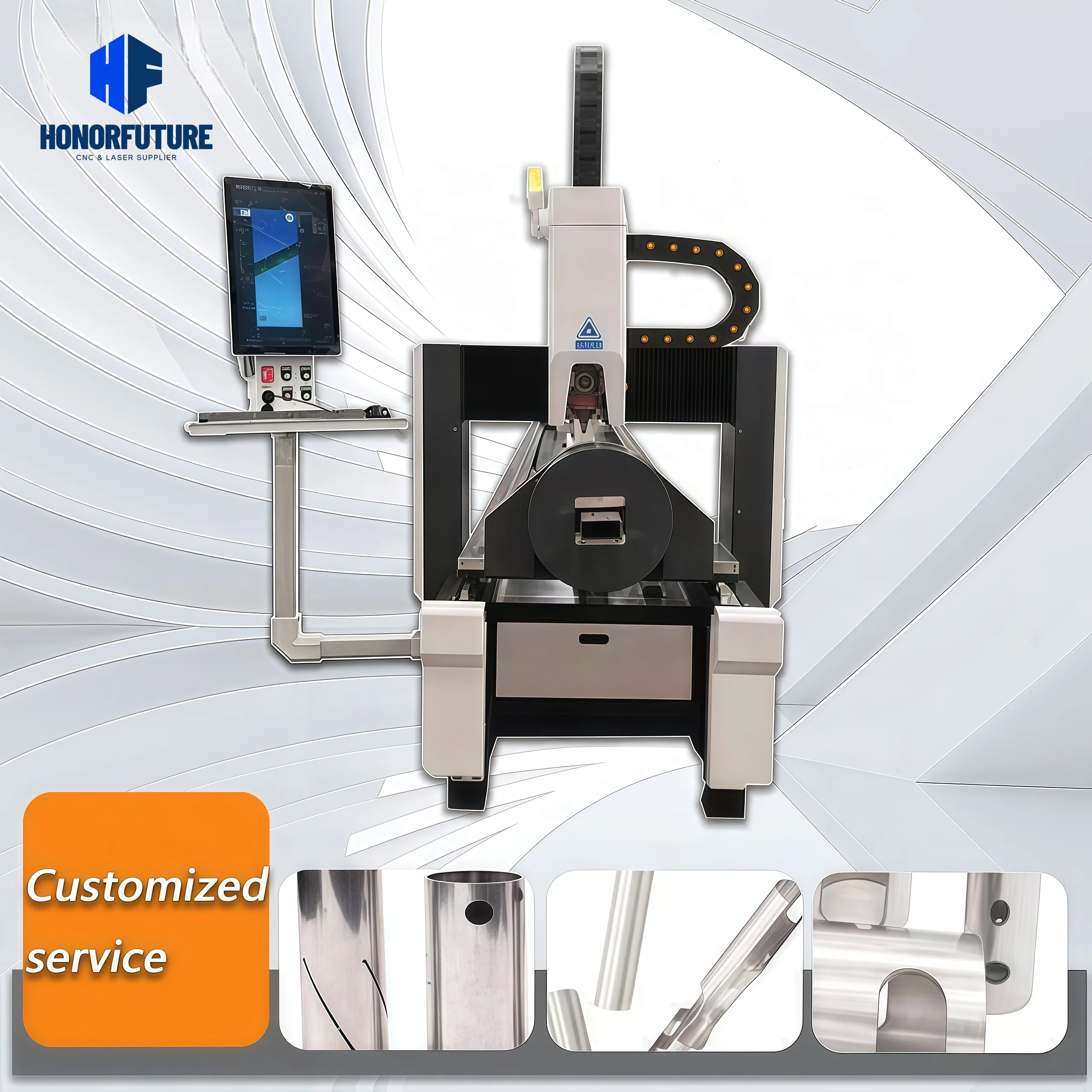 Automatic Tube Laser Cutter - CNC Fiber Laser Cutting Machine