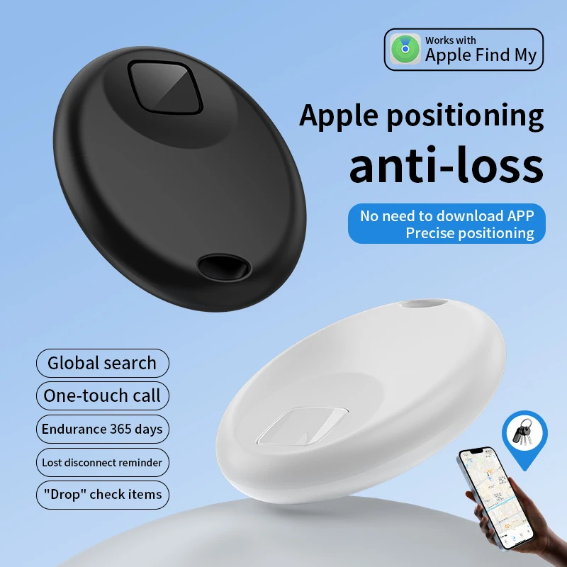 GPS Loss Prevention Device Compatible with iOS Find My APP Smart Tag Anti-Lost Reminder For Kids Pets Wallets Keys Item Finder