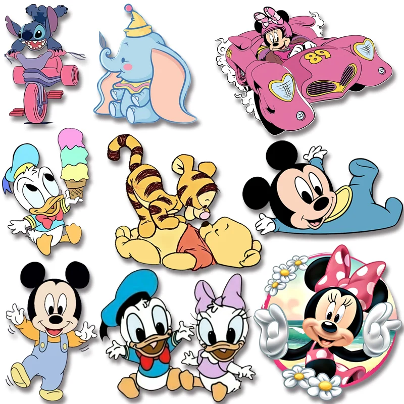 Adesivi per personaggi dei cartoni animati Disney per vestiti per bambini  ferro sui trasferimenti toppe a trasferimento termico per vestiti -  AliExpress