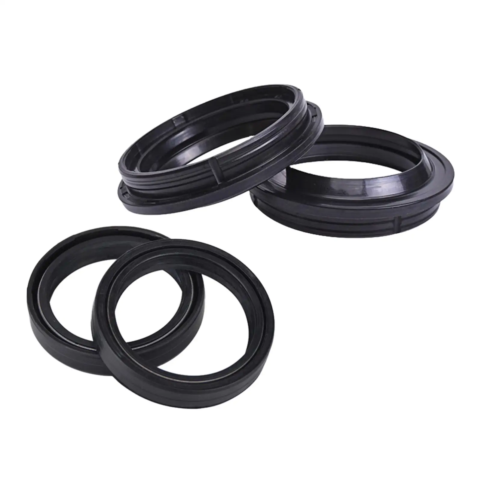 

Motorcycle Front Fork Damper Shock Absorber Oil Seal Dust Seal 50x63x11mm Black Directly Replace for Mv Agusta
