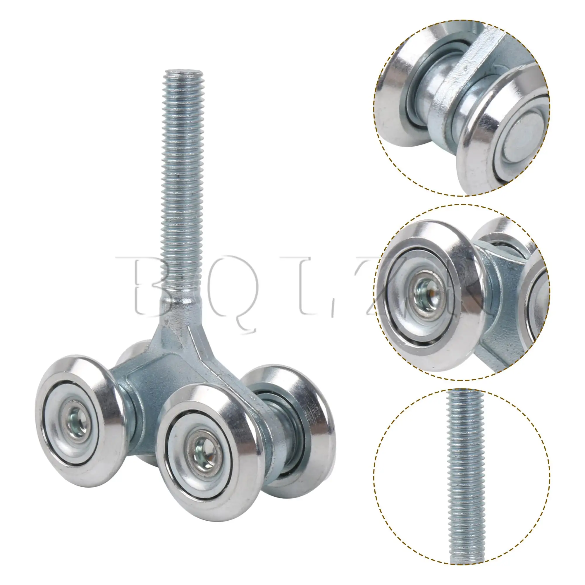 BQLZR 4 Wheel Heavy Duty Stable Welded Roller Trolley Assembly with M12 Bolt