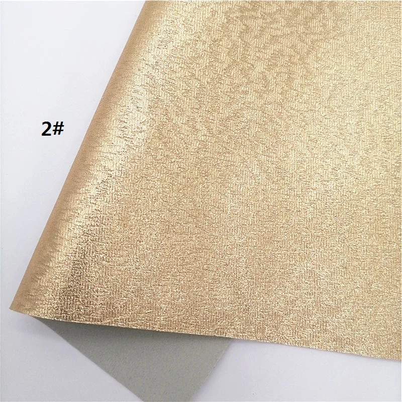 Metallic Faux Leather Sheets Touch Soft Cloth Synthetic Leather Vinyl For DIY Craft Sheets Mini Rolls W093