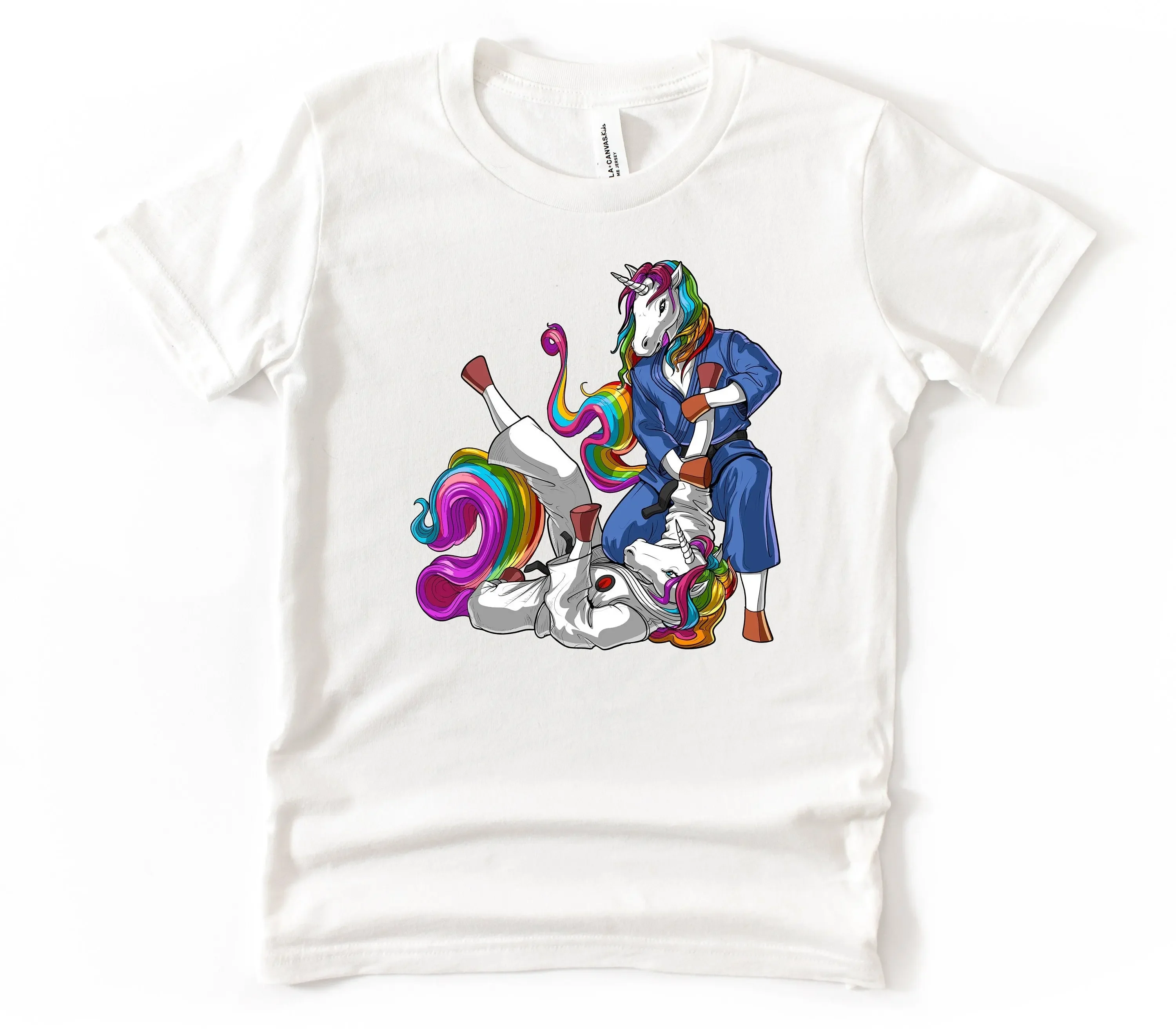 Unicorno, Camicia Jiu-Jitsu Brasiliana, Maglietta Da Wrestling Judo, Abbigliamento Divertente Per Arti Marziali, Unicorno Bjj