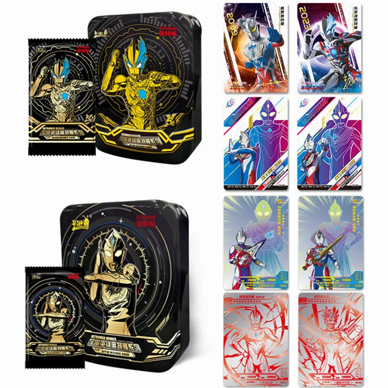 KAYOU Ultraman Ginga Card Black Diamond Edition 4XR Cards Fun Special Package Edition Collection Cards Gold Children Toys Gifts