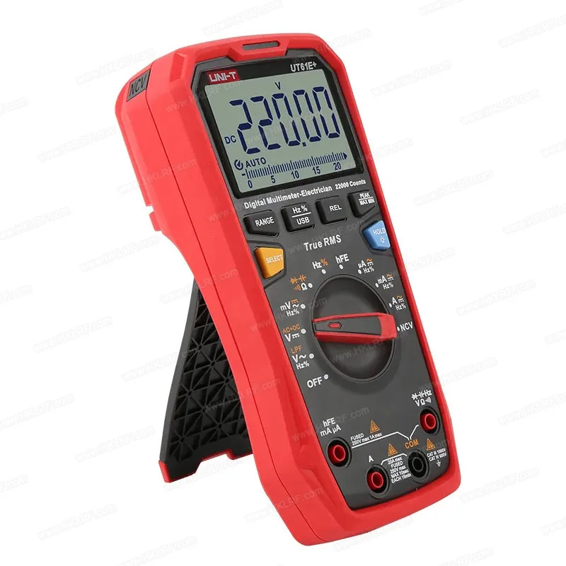 YYHC-UT61E True RMS AC DC Voltage Tester Relative Mode 22000 Counts Data Hold Auto Range Digital Multimeter