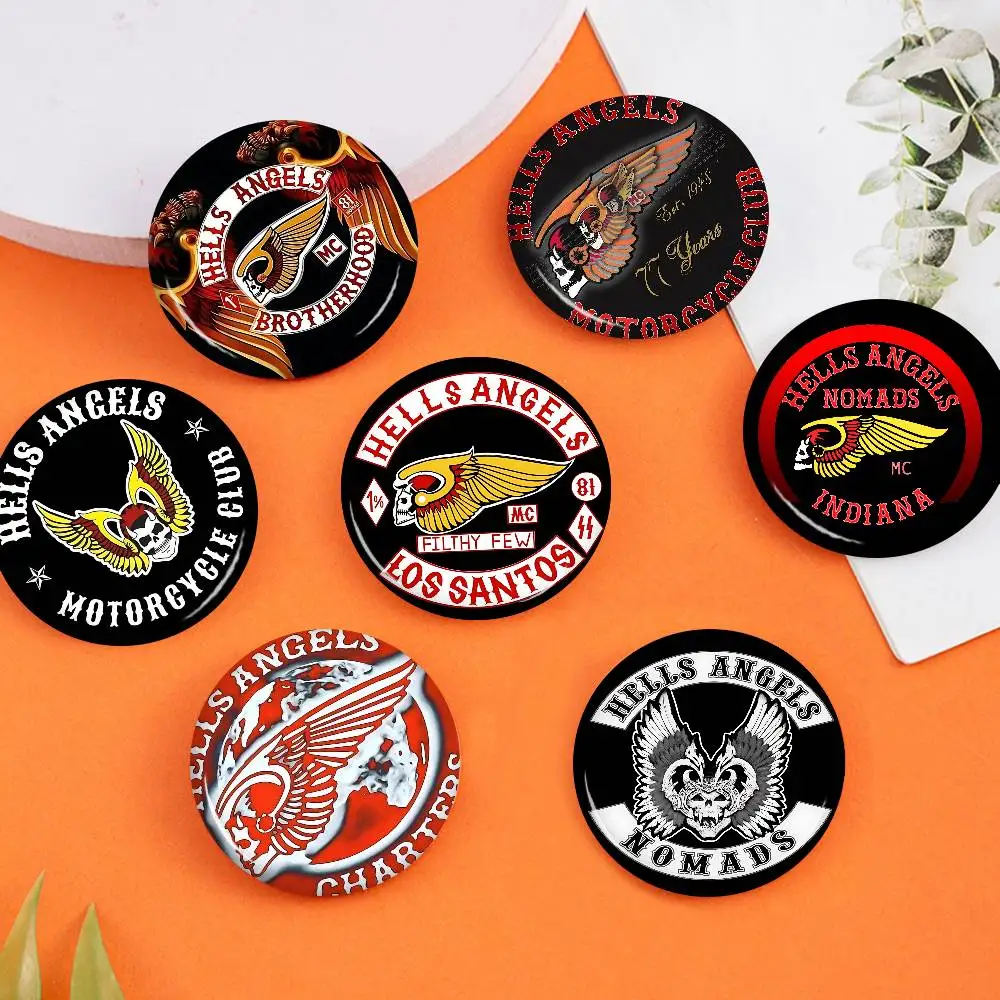 Badges Hells Angels Collection - Pins Moto Club & Skull Ailé